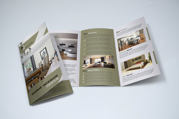 TriFold Interior Brochure Template