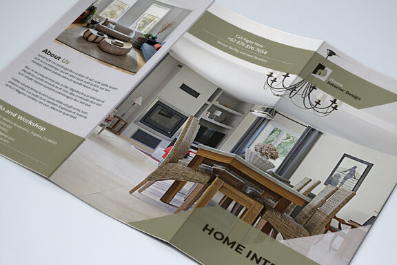 TriFold Interior Brochure Template