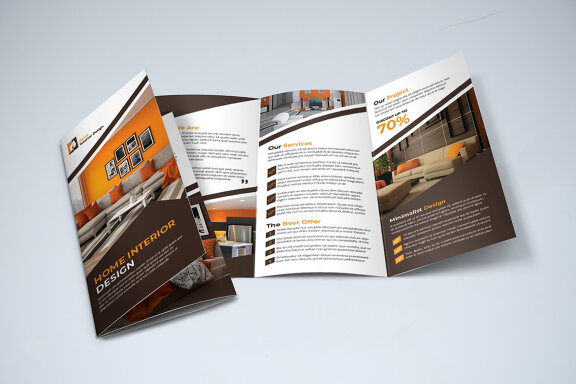 TriFold Interior Brochure Template