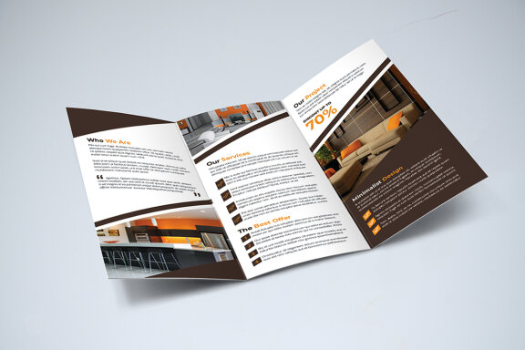 TriFold Interior Brochure Template