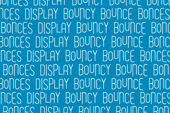 Bonces Bouncy Sans Display Font