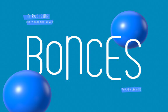 Bonces Bouncy Sans Display Font