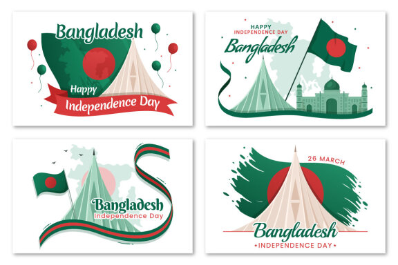 15 Happy Independence Bangladesh Day Illustration