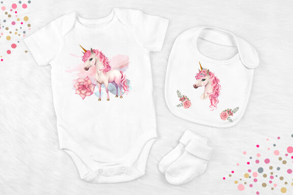 Cute Magical Unicorn clipart, birthday clipart