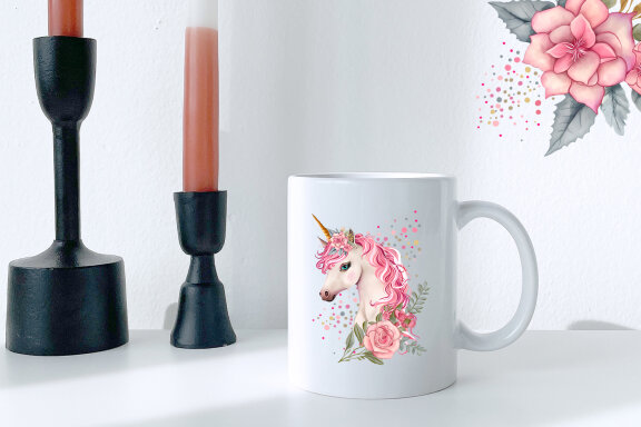Cute Magical Unicorn clipart, birthday clipart