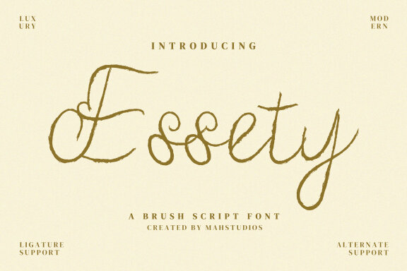 Essety Script Fonts