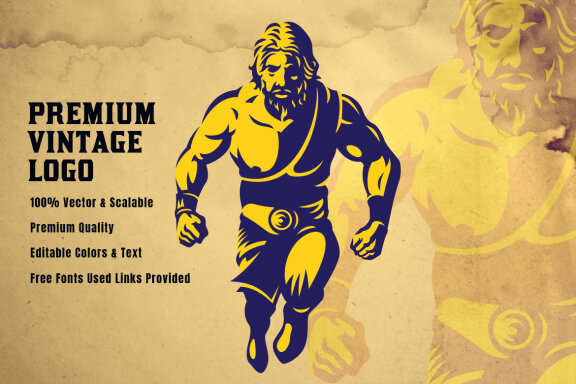 Hercules Mythical Mascot Logo