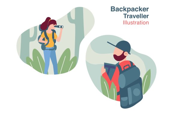 Backpack Traveller Free Illustration