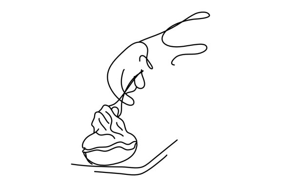 Street food line art