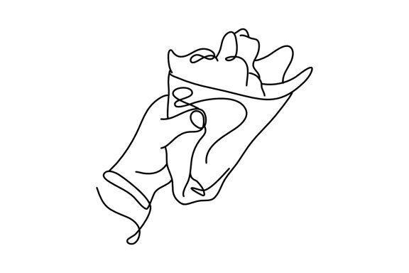 Street food line art