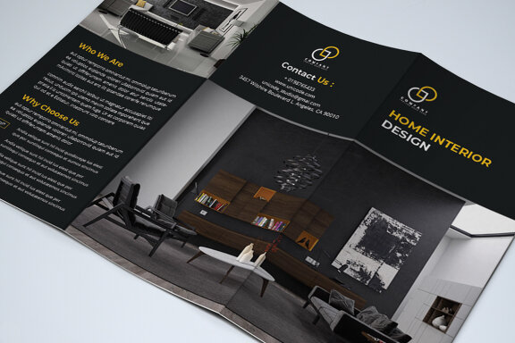 TriFold Interior Brochure Template