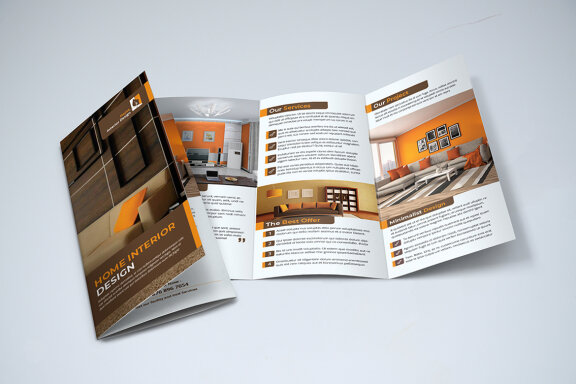 TriFold Interior Brochure Template