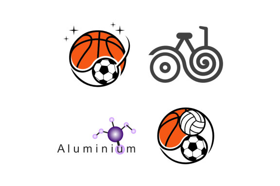 Planet balls bicycle Aluminium - Free Logo Shapes