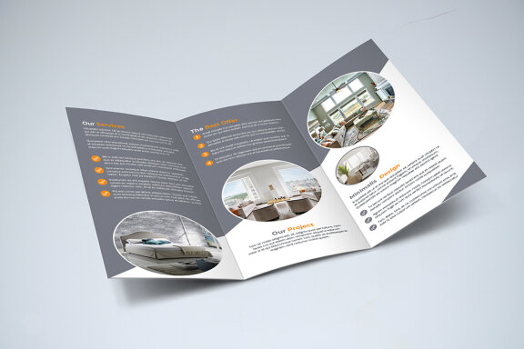 TriFold Interior Brochure Template