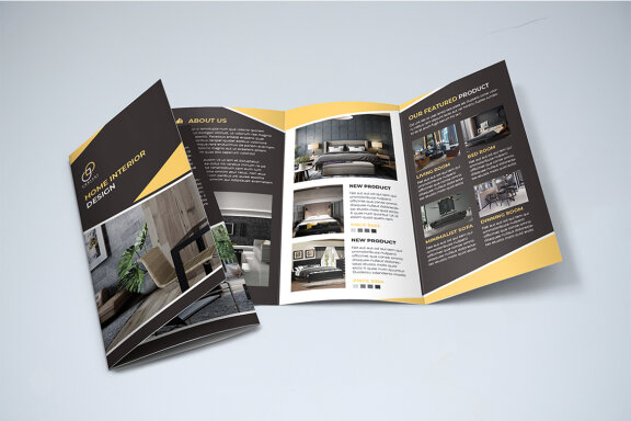 TriFold Interior Brochure Template
