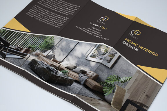 TriFold Interior Brochure Template