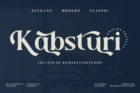 Kabsturi Serif Fonts