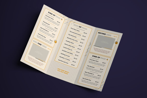 Urban Modern Food Menu Stationery