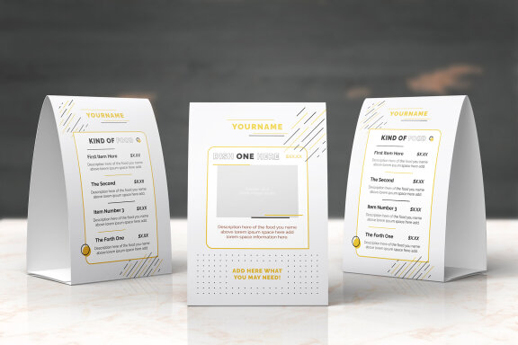 Urban Modern Food Menu Stationery