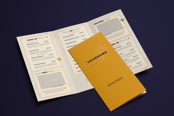 Urban Modern Food Menu Stationery