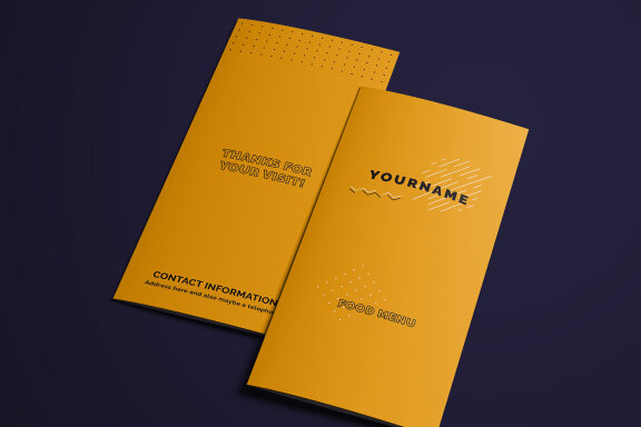 Urban Modern Food Menu Stationery