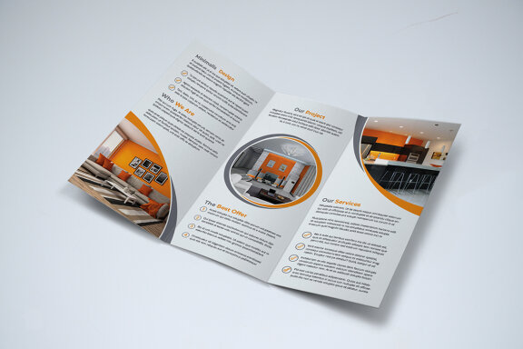 TriFold Interior Brochure Template