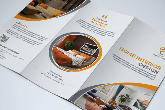 TriFold Interior Brochure Template