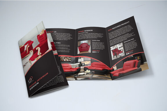 TriFold Interior Brochure Template