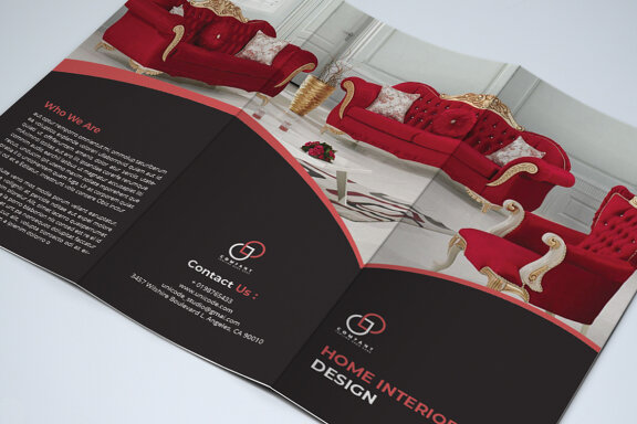 TriFold Interior Brochure Template