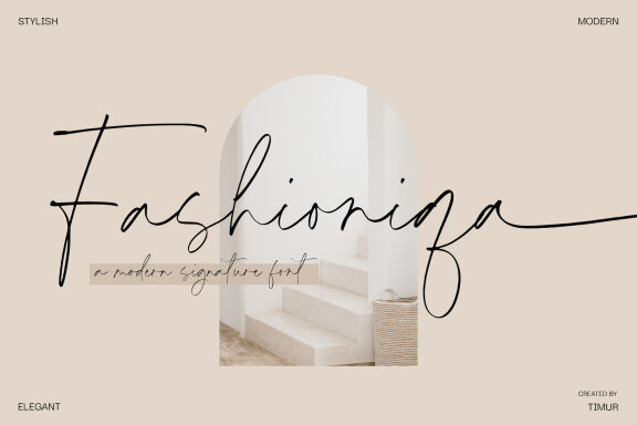 Fashioniqa Signature Font
