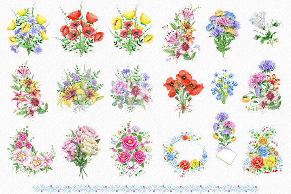Wreaths and Bouquets collection