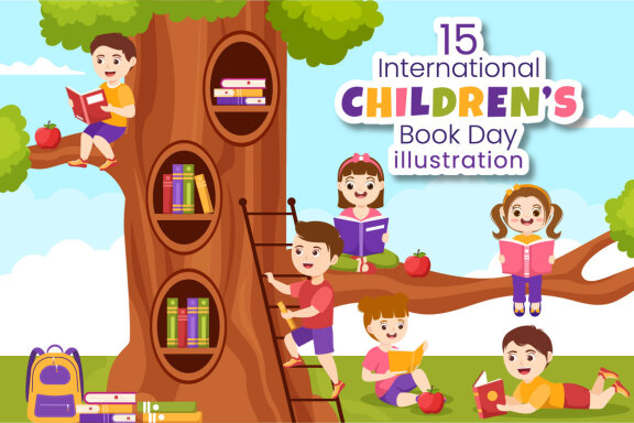 15 International Children's Book Day Illustration