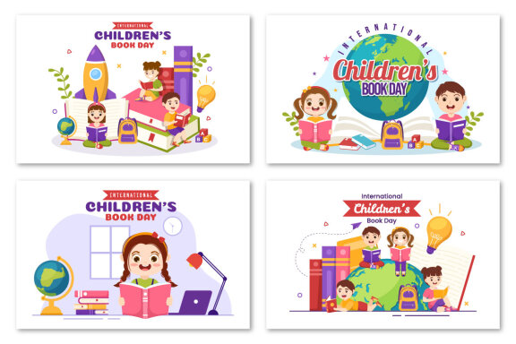15 International Children's Book Day Illustration