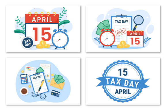 14 Tax Day Illustration