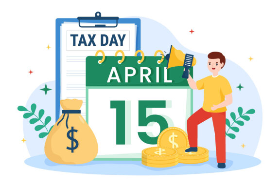14 Tax Day Illustration