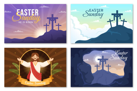 17 Happy Easter Sunday Day Illustration