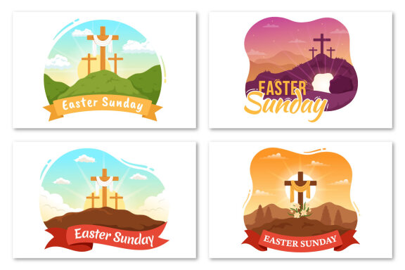 17 Happy Easter Sunday Day Illustration
