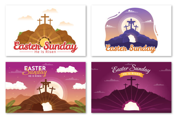 17 Happy Easter Sunday Day Illustration