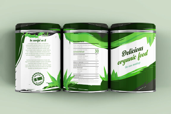 Aluminum tin can mockup