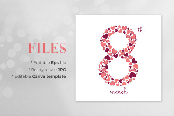 Women's Day Editable Banner - JPG / Eps / Canva Template