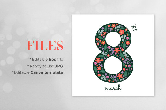 Women's Day Editable Banner - JPG / Eps / Canva Template