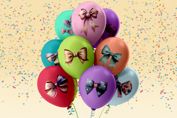 Set of Cliparts Watercolor Decor