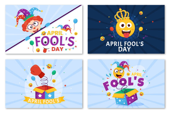 15 Happy April Fools Day FREE Illustration
