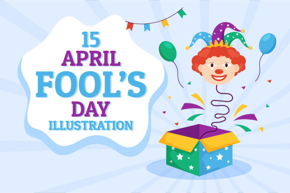 15 Happy April Fools Day FREE Illustration