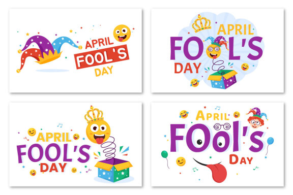 15 Happy April Fools Day FREE Illustration