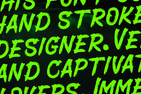 Lanecar Headline – Brush Display Font