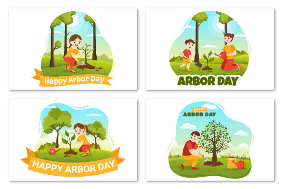 16 Happy Arbor Day Illustration