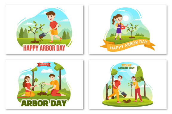 16 Happy Arbor Day Illustration