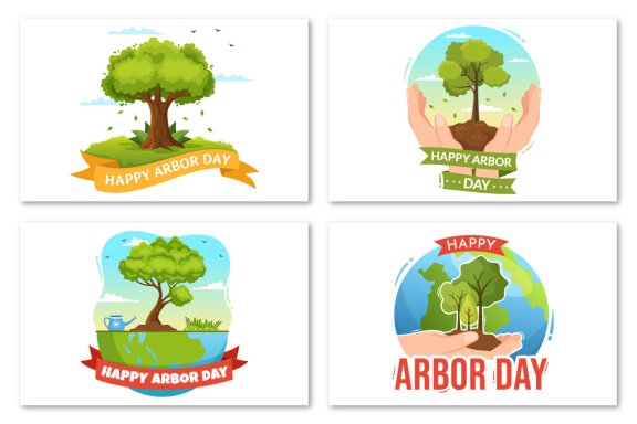 16 Happy Arbor Day Illustration