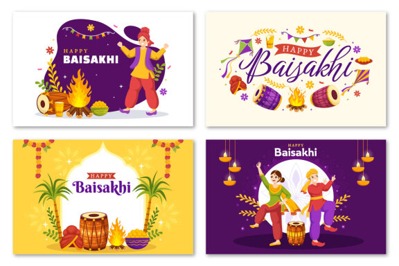 17 Happy Baisakhi Illustration